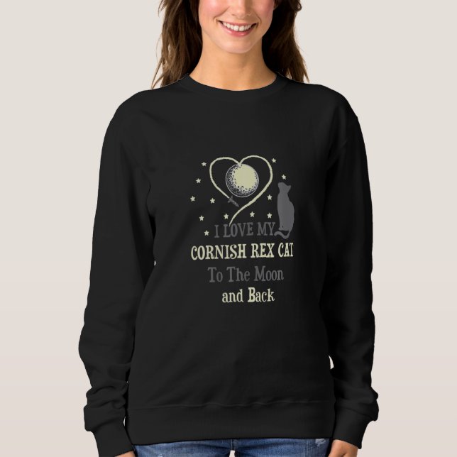 Camiseta Eu Amo Meu Gato Cornish Rex O Gato Lua   Gatinho (Frente)