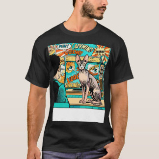 Camiseta Eu Amo Meu Gato De Sphynx