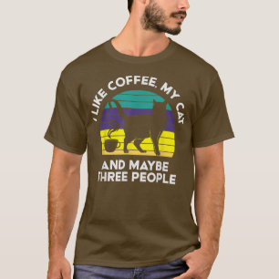 Camiseta Eu amo meu gato e café
