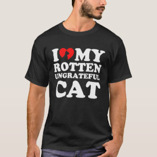 Camiseta Eu Amo Meu Gato Podre e Ingrato