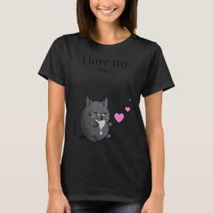 Camiseta Eu amo meu gato Tuxedo