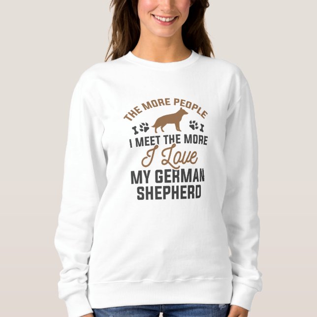 Camiseta Eu Amo Meu German shepherd (Frente)