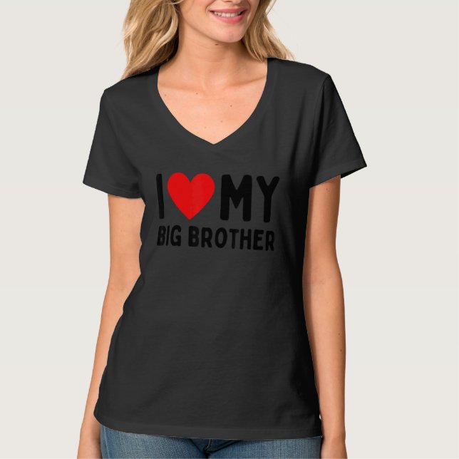 Camiseta Eu Amo Meu Grande Irmão (Frente)