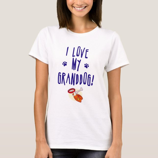 Camiseta Eu amo meu grandog! (Frente)
