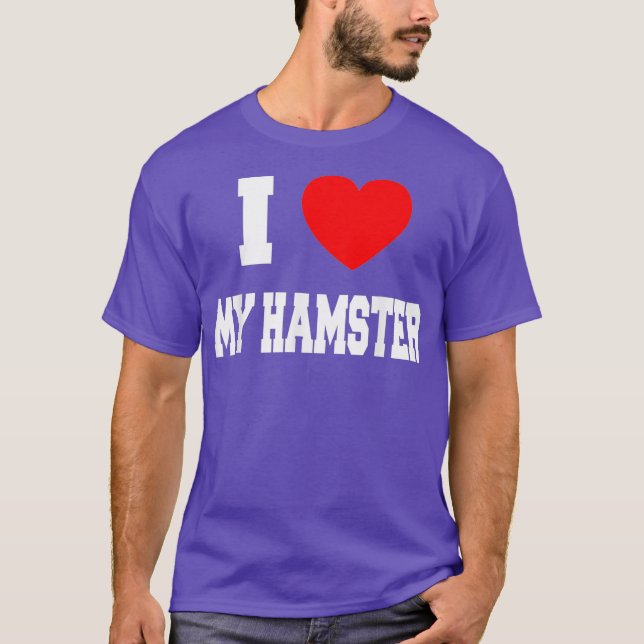 Camiseta Eu amo meu hamster (Frente)