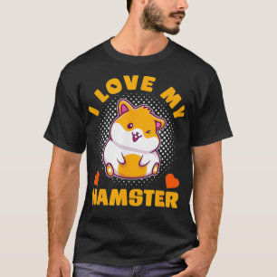 Camiseta Eu Amo Meu Hamster