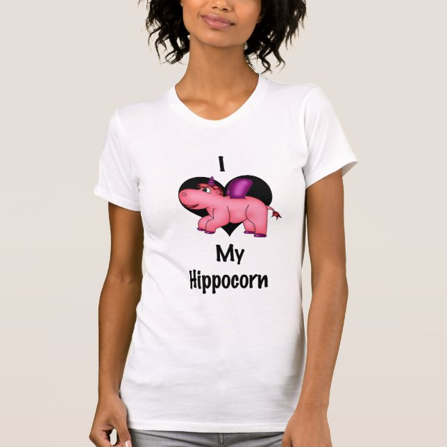Camiseta Eu amo meu Hippocorn (Frente)