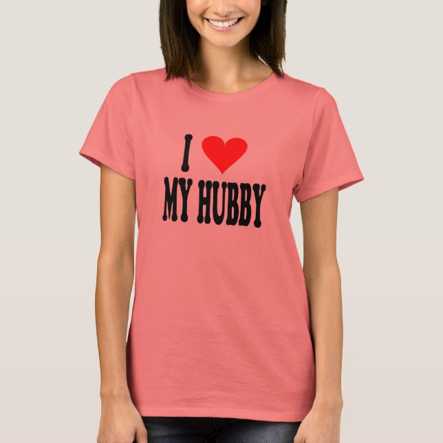 CAMISETA EU AMO MEU HUBBY (Frente)