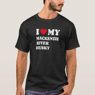 Camiseta Eu Amo Meu Husky do Rio Mackenzie