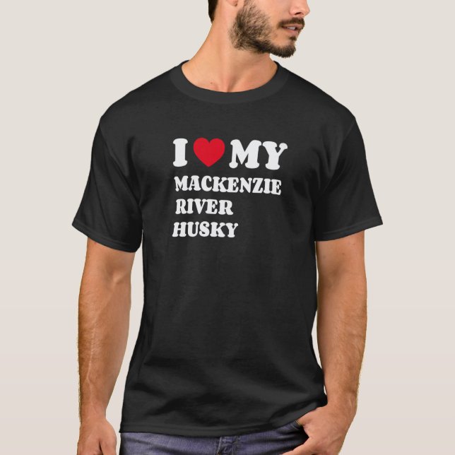 Camiseta Eu Amo Meu Husky do Rio Mackenzie (Frente)