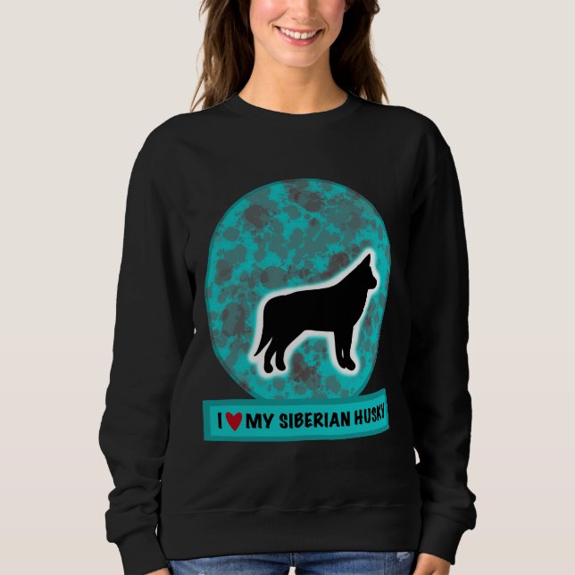 Camiseta Eu Amo Meu Husky Siberiano (Frente)
