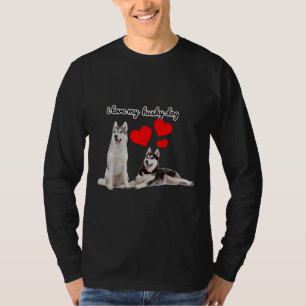 Camiseta Eu Amo Meu Husky Siberiano