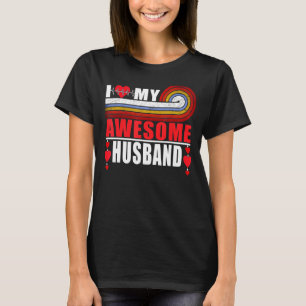 Camiseta Eu Amo Meu Incrível Marido Teto Romântico Para Esp