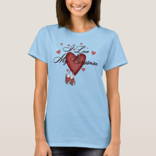 Camiseta Eu amo meu indivíduo alistado na Força Médica d