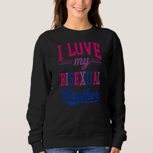 Camiseta Eu Amo Meu Irmão Bissexual Orgulhoso Afirmando Lgb