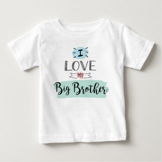 Camiseta Eu Amo Meu Irmão Mais Velho Bonito