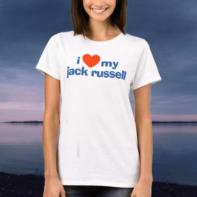 Camiseta Eu Amo Meu Jack Russell (Criador carregado)