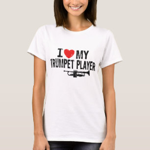 Camiseta Eu amo meu jogador de trombeta