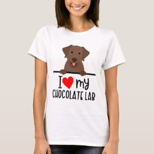 Camiseta Eu Amo Meu Laboratório De Chocolate