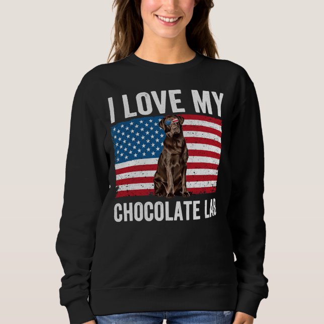 Camiseta Eu Amo Meu Laboratório De Chocolate (Frente)