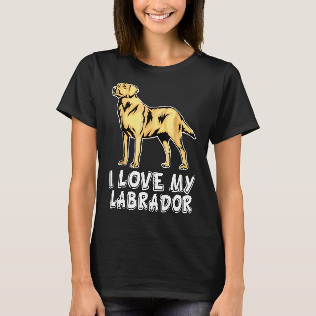 Camiseta Eu Amo Meu Labrador (Frente)