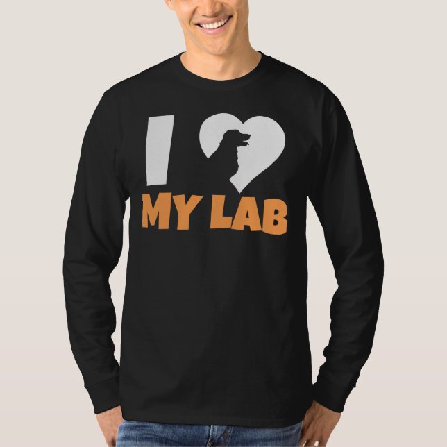 Camiseta Eu Amo Meu Labrador 211 (Frente)
