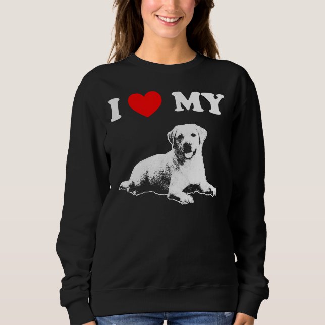Camiseta Eu Amo Meu Labrador 4 (Frente)