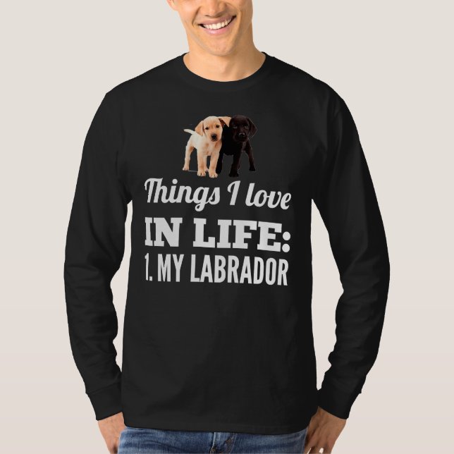 Camiseta Eu Amo Meu Labrador 64 (Frente)