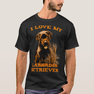 Camiseta Eu Amo Meu Labrador Retriever