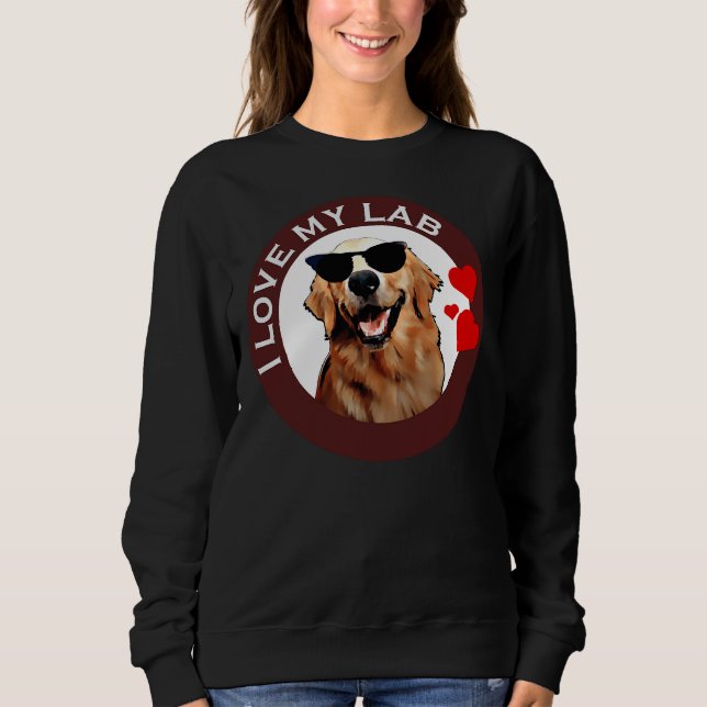 Camiseta Eu Amo Meu Labrador Retriever Brown (Frente)