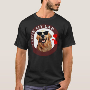 Camiseta Eu Amo Meu Labrador Retriever Brown