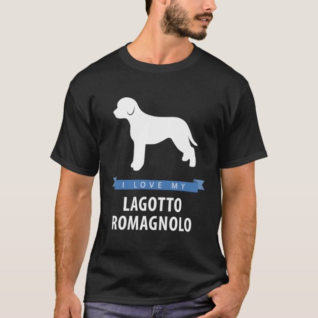 Camiseta Eu Amo Meu Lagotto Romagnolo (Frente)