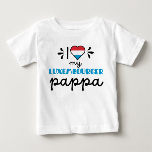 Camiseta Eu amo meu luxemburguês Pappa fofo
