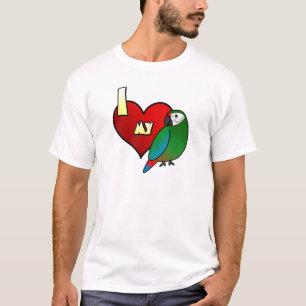 Camiseta Eu amo meu Macaw militar