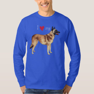 Camiseta Eu amo meu Malinois belga
