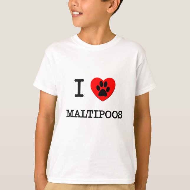 CAMISETA EU AMO MEU MALTIPOOS (Frente)