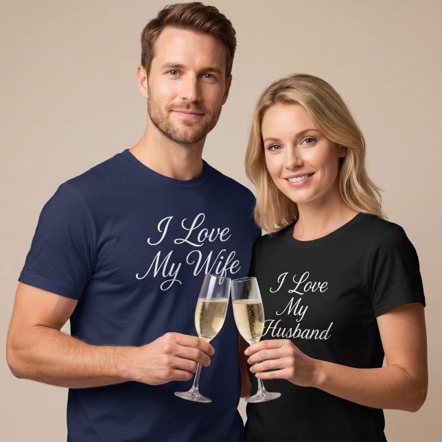 Camiseta Eu Amo Meu Marido (Criador carregado)