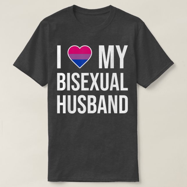 Camiseta Eu Amo Meu Marido Bissexual (Frente do Design)