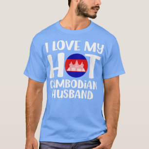 Camiseta Eu amo meu marido cambojano quente Camboja