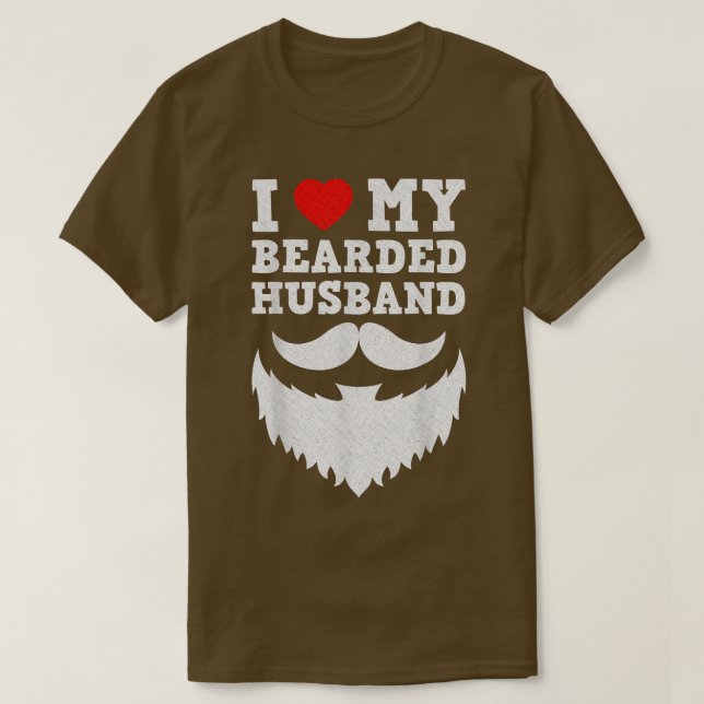 Camiseta Eu Amo Meu Marido De Mão Engraçado (Frente do Design)
