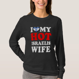 Camiseta Eu amo meu marido de mulher israelense quente