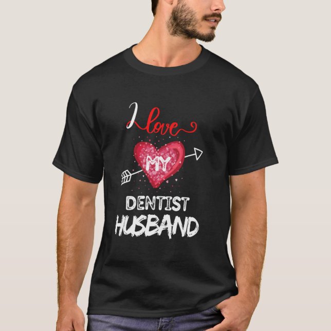 Camiseta Eu amo meu marido dentista (Frente)