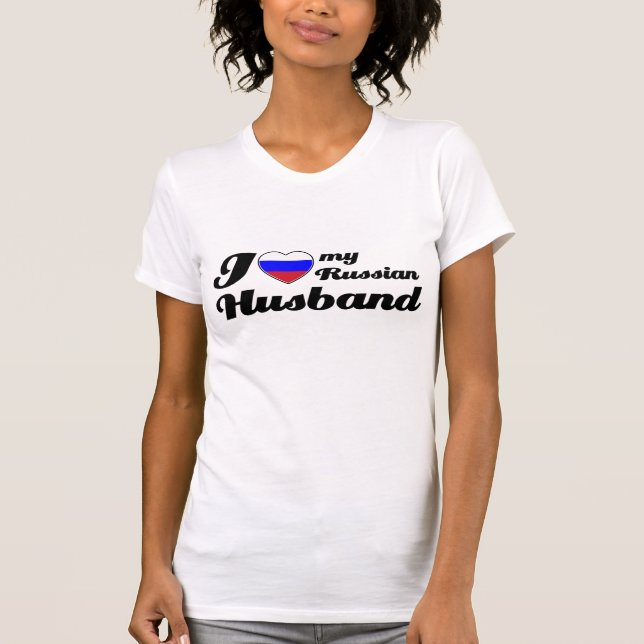 Camiseta Eu amo meu marido do russo (Frente)