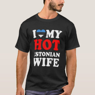 Camiseta Eu amo meu marido estoniano quente