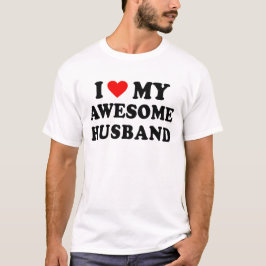 Camiseta Eu Amo Meu Marido Incrível