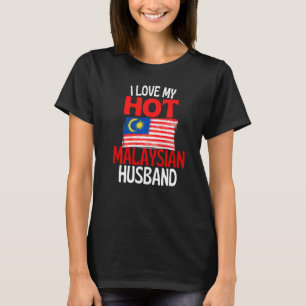 Camiseta Eu Amo Meu Marido Malaio Quente Malásia Relação