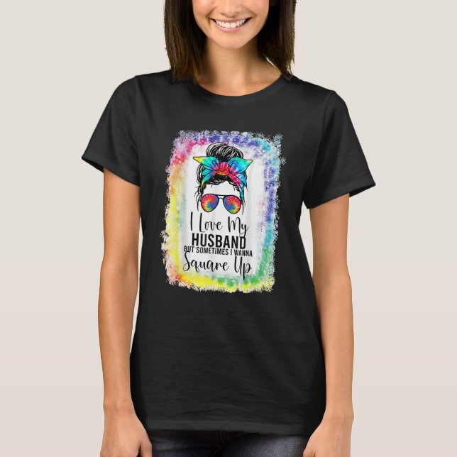 Camiseta Eu Amo Meu Marido Mas Às Vezes Eu Quero Esquadrar- (Frente)