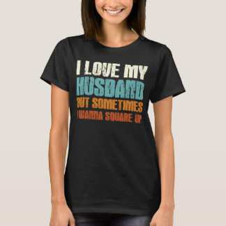 Camiseta Eu Amo Meu Marido Mas Às Vezes Sarcasado