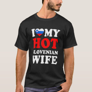 Camiseta Eu amo meu marido quente esloveno