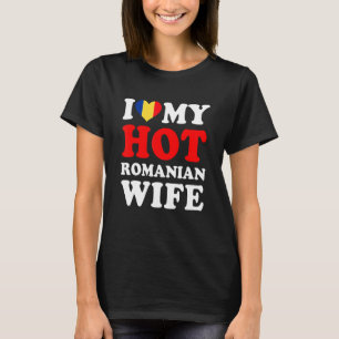 Camiseta Eu amo meu marido romeno quente
